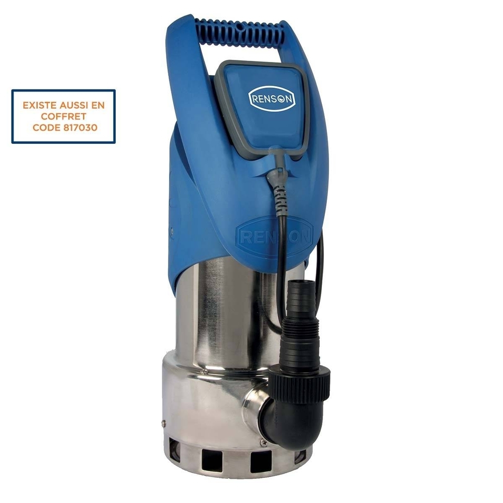 POMPE DE RELEVAGE 230V 0,75KW INOX EAUX CHARGEES - RENSON - 854293