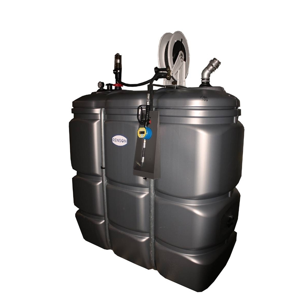 CUVE STOCKAGE 2000L PEHD HUILE POMPE 5:1 ENROUL.15M +COMPTEUR - RENSON - 970373
