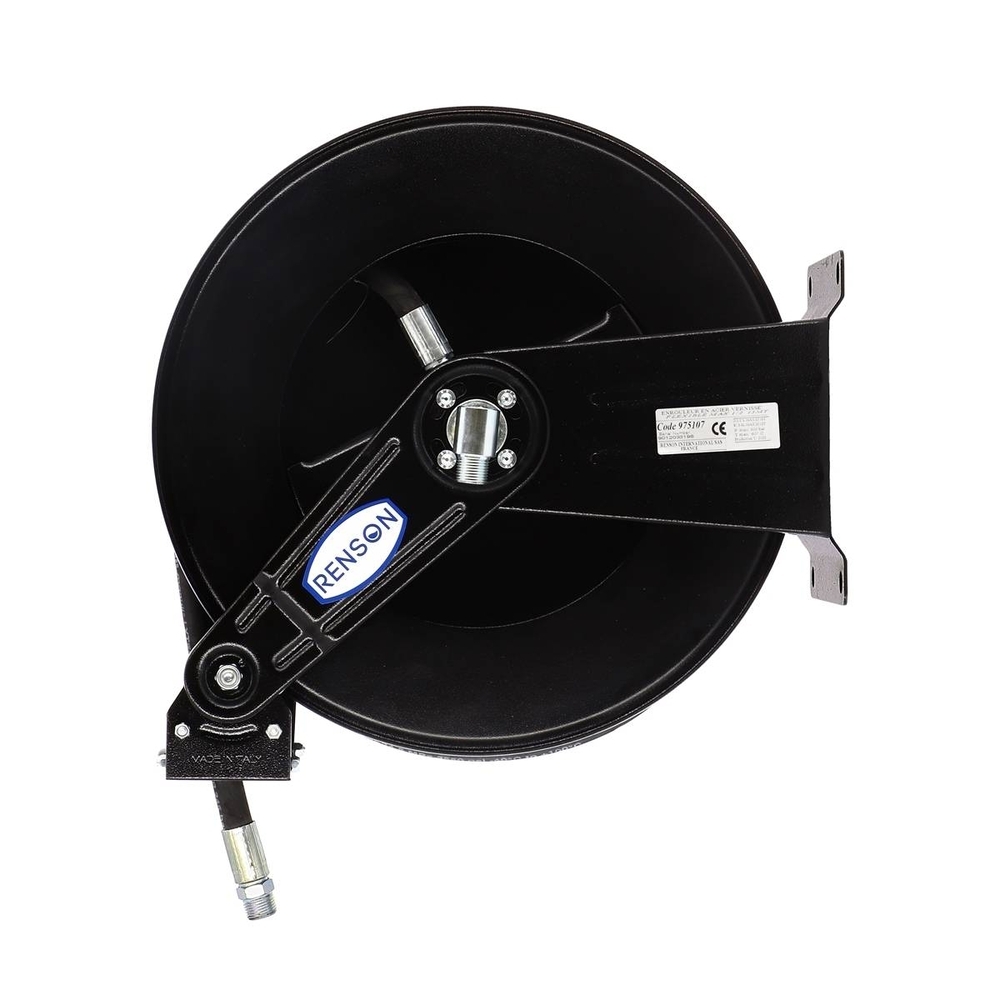 ENROULEUR ACIER POUR HUILE EQUIPE FLEXIBLE 15M EN 1/2'' - RENSON - 975128