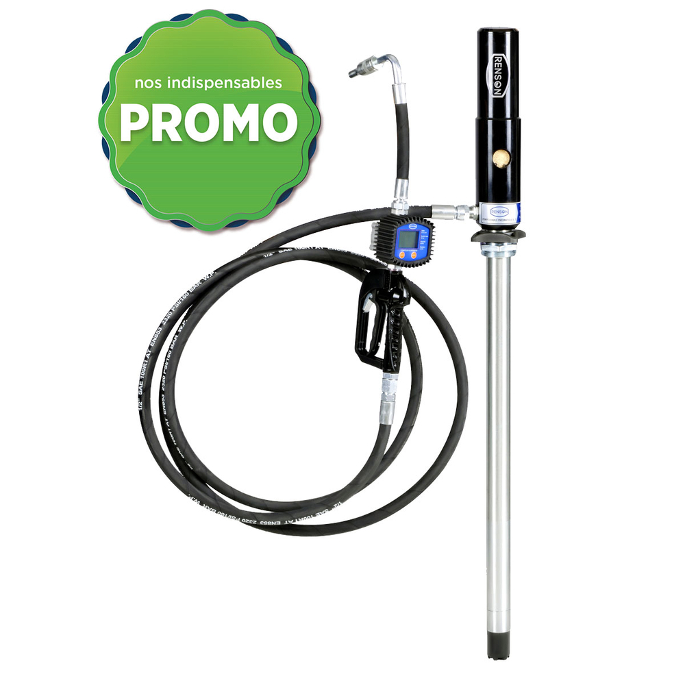 KIT FIXE - HUILE 5:1 POUR FÛT 60L AVEC FLEXIBLE 4M - RENSON - 975852