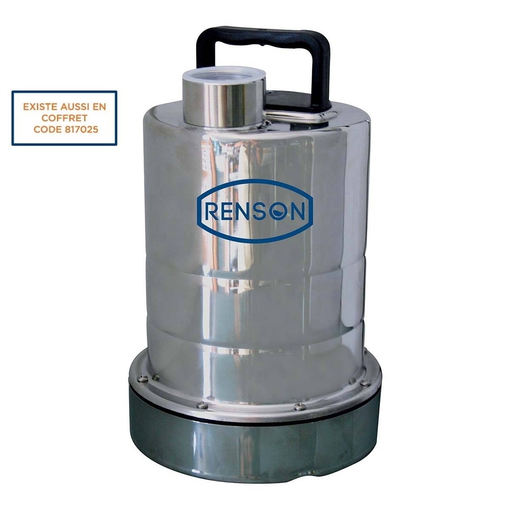 POMPE SERPILLERE 2MM MONO 0,25KW INOX EAUX CLAIRES - RENSON - 980010