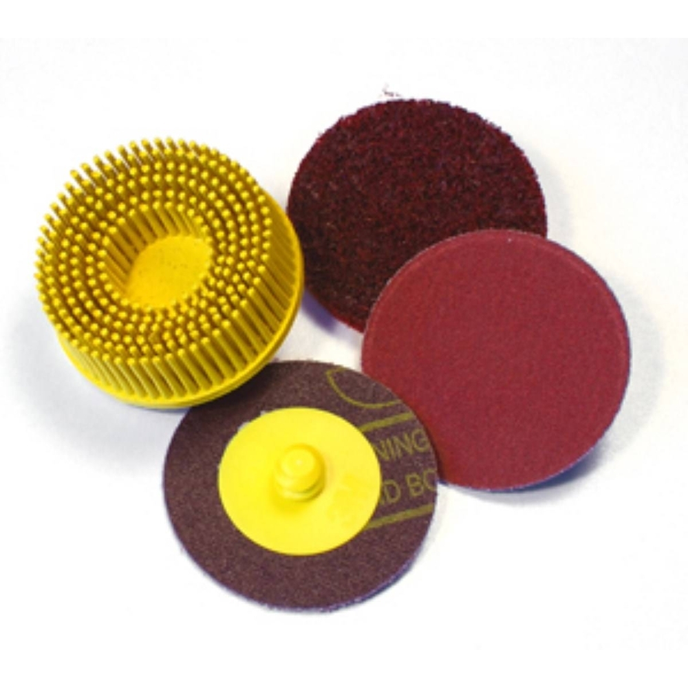 DISQUE BROSSE ROLOC Ø50MM  BRISTLE ABRASIF A FIL JAUNE - RENSON - C-07525