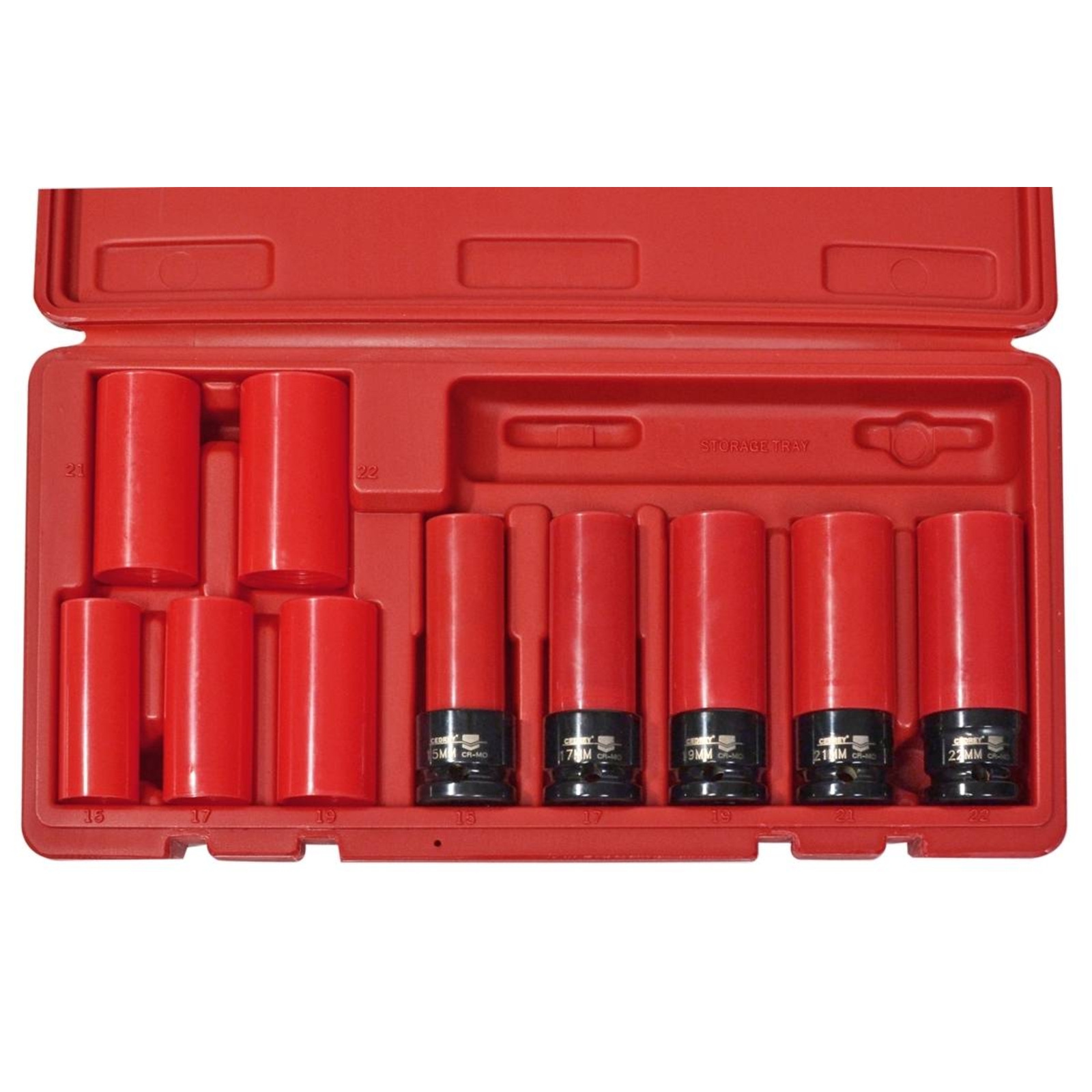 COFFRET 5 DOUILLES CHOCS 1/2'' - SPECIALE ROUE ALLIAGE CEDREY - H0083B