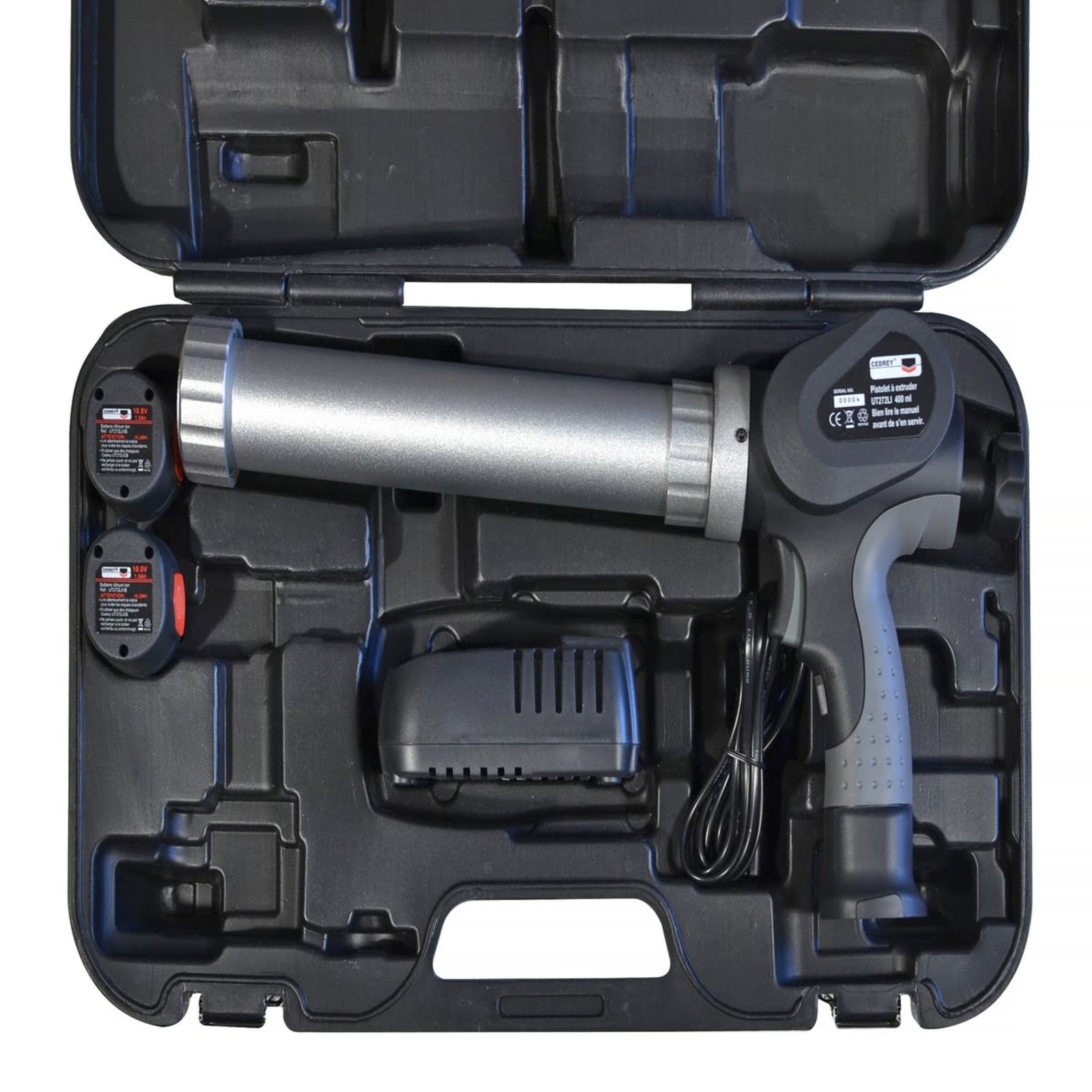 Pistolet à extruder 10,8V - Universel avec 2 batteries CEDREY - KITUT272LIV2