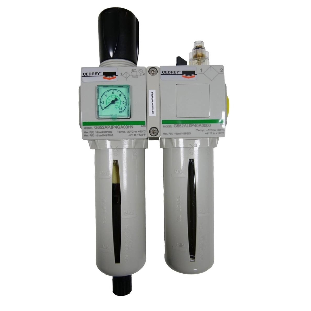 ENSEMBLE LUBRIFICATEUR AVEC FILTRE ET REGULATEUR - RENSON - SAD12