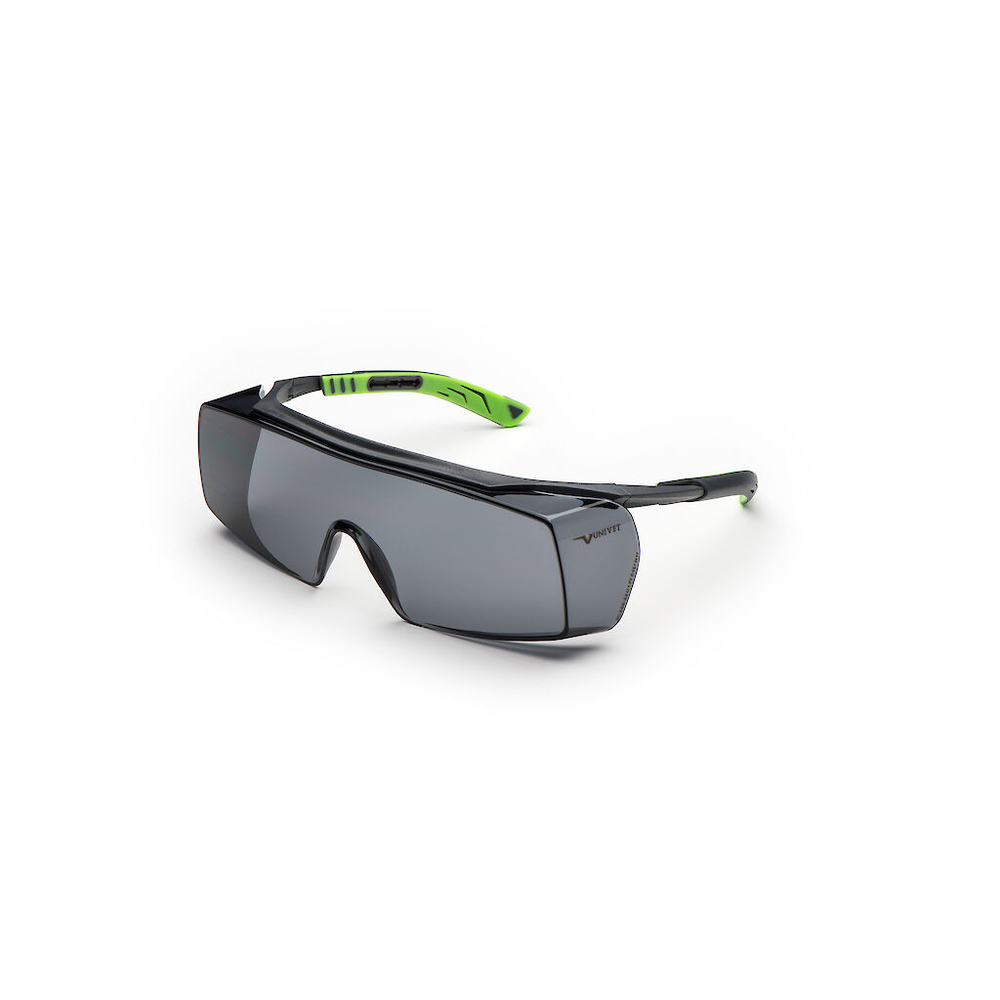 SUR-LUNETTES 5X7 PC GRIS FUMÉ ANTI-RAYURE - UNIVET - 5X7.01.11.02