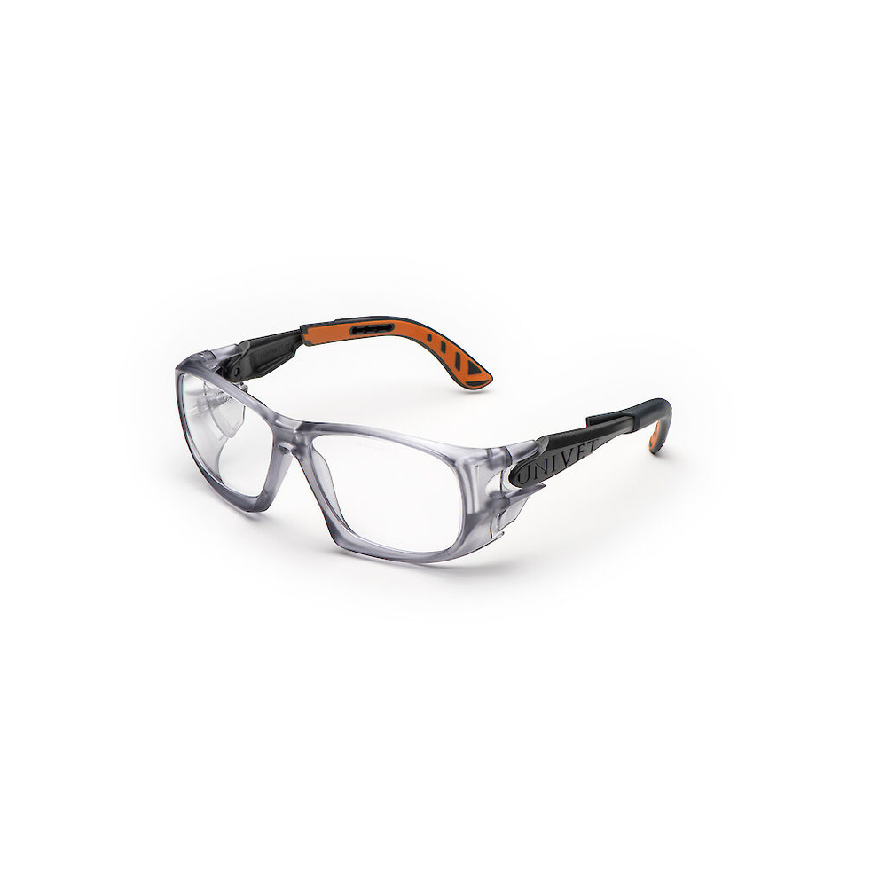 LUNETTES 5X9 GRIS/ORANGE PC INCOLORE - UNIVET - 5X9.01.11.00