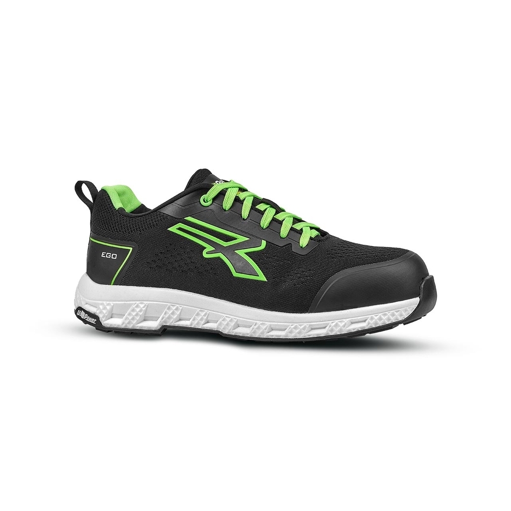 CHAUSSURES BASSES ATON ESD S1PS HI HRO FO SR NOIR/VERT - U POWER - RE20016