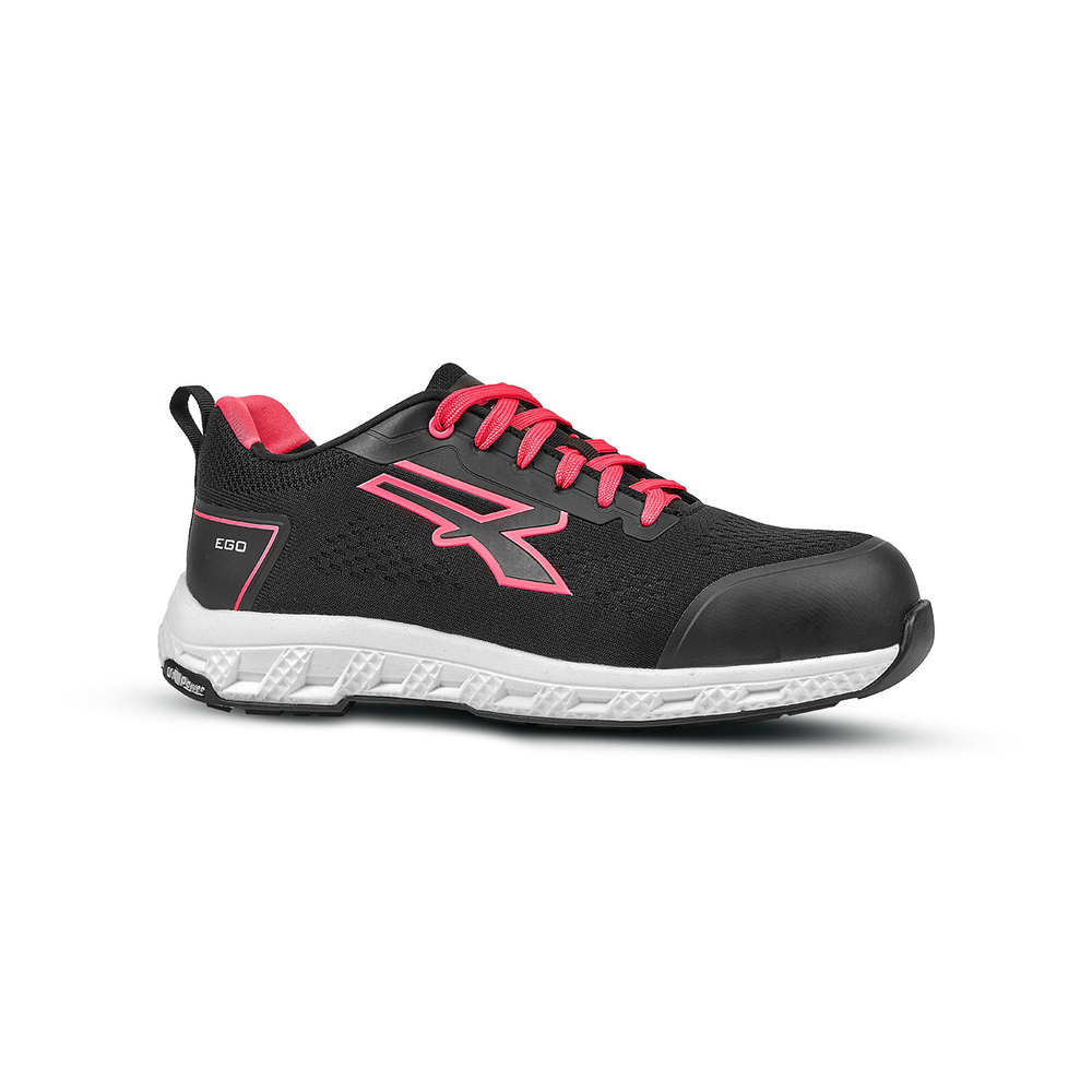 CHAUSSURES BASSES FEMME MAYA ESD S1PS HI HRO FO SR NOIR-FUSHIA - U POWER - RE20046