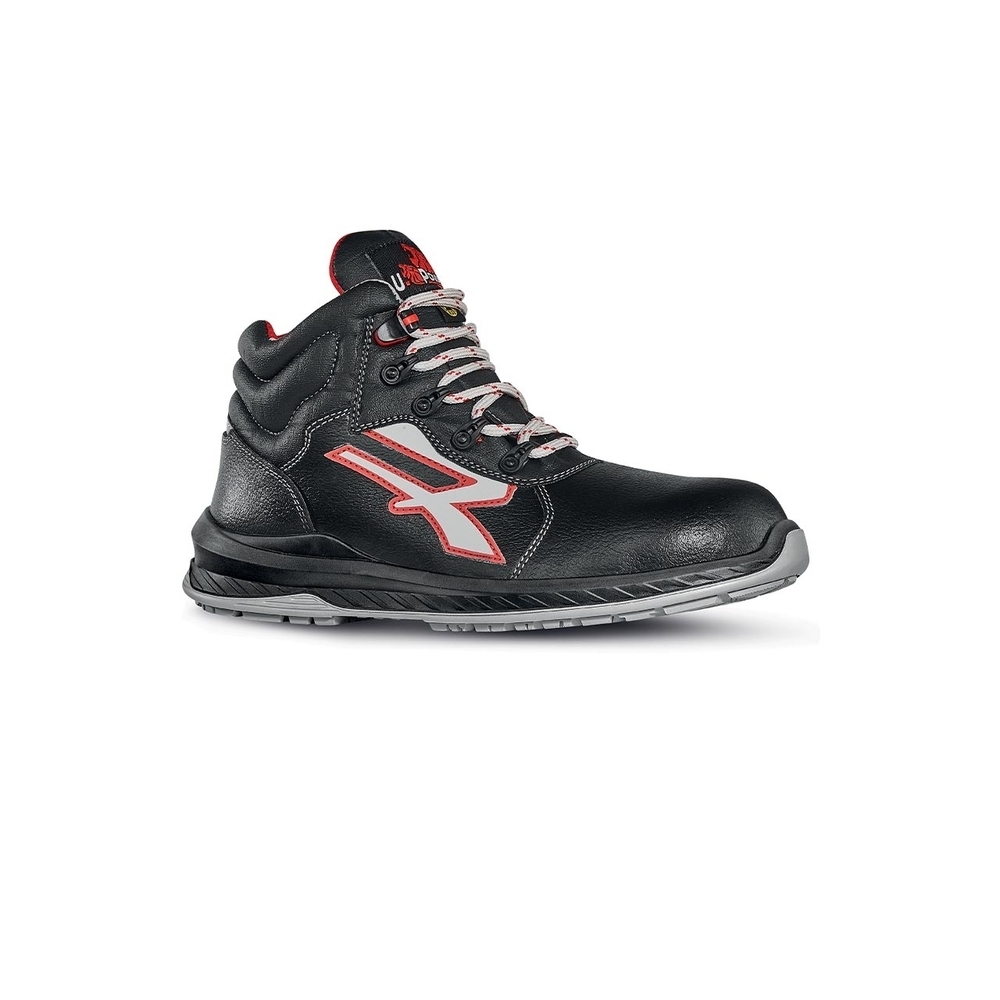 CHAUSSURES HAUTES BOSTON s ESD RS S3S CI FO SR NOIR/ROUGE - U POWER - RI11044
