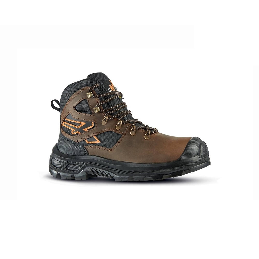 CHAUSSURES HAUTES MONTANA UK s ESD S3S CI FO SR MARRON-ORANGE - U POWER - RI11554