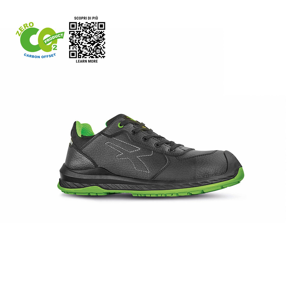 CHAUSSURES BASSES NATURAL UK s ESD S3S CI FO SR NOIR-VERT - U POWER - RI20324