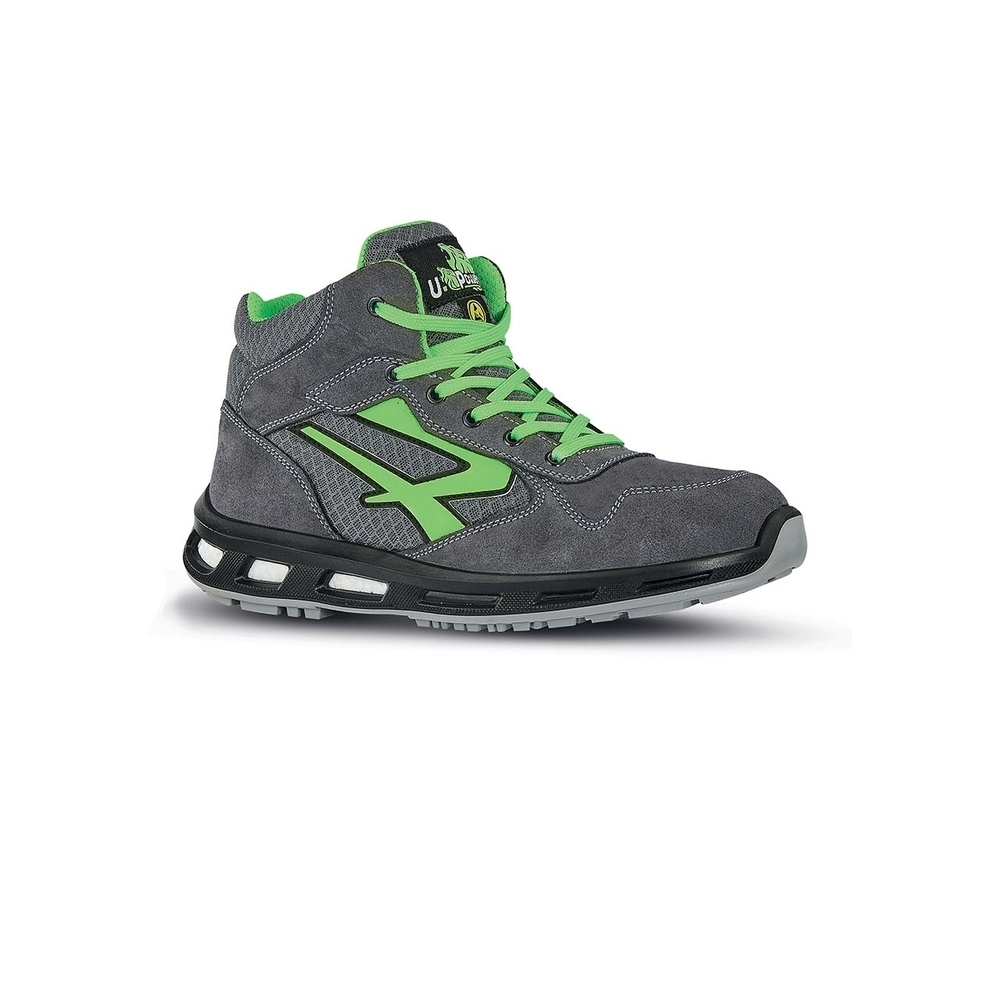 CHAUSSURES HAUTES RAMAS s ESD S1PS FO SR GRIS-VERT - U POWER - RL10036