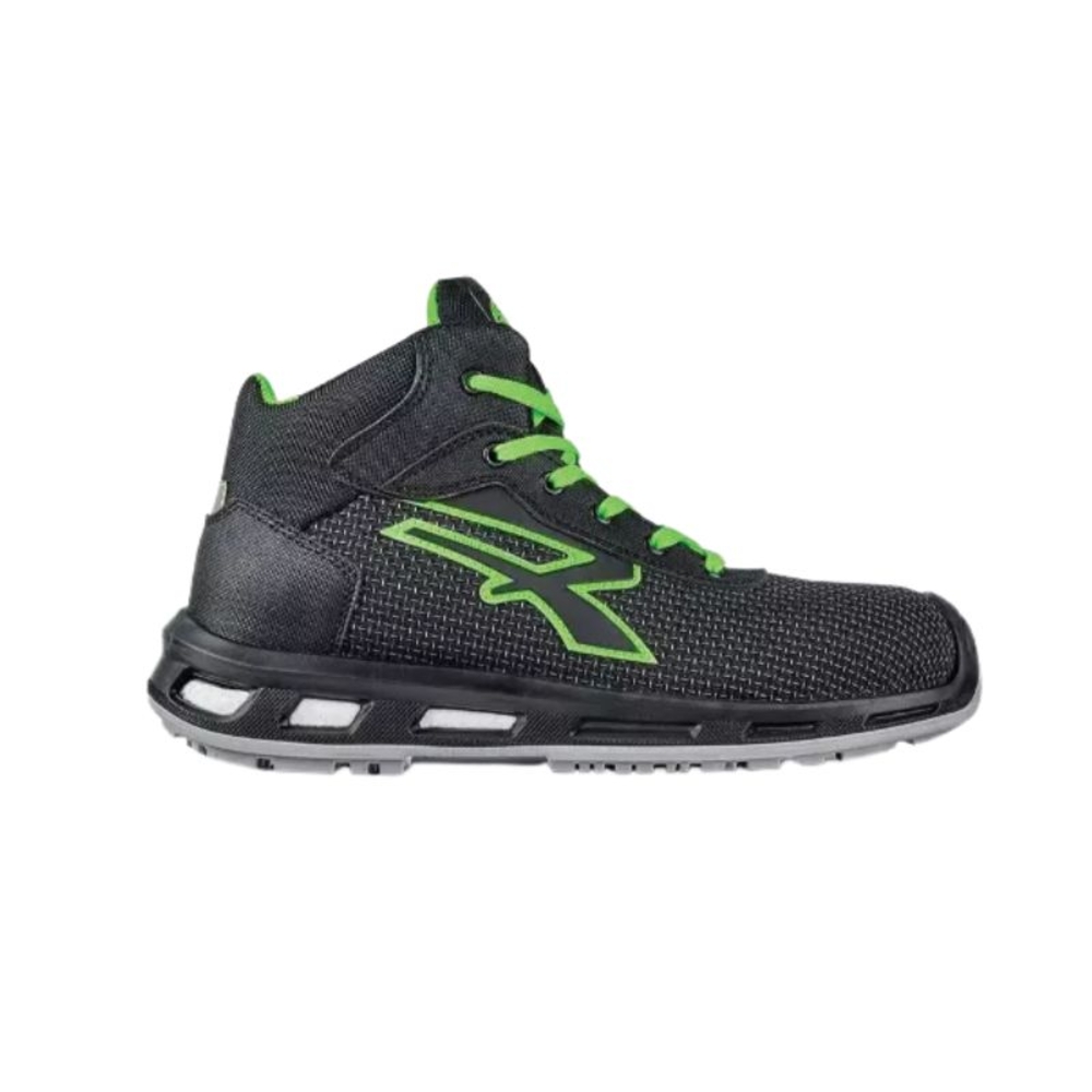 CHAUSSURES HAUTES VENTURA ESD S3 CI SRC NOIR-VERT FLUO - U POWER - RL10641
