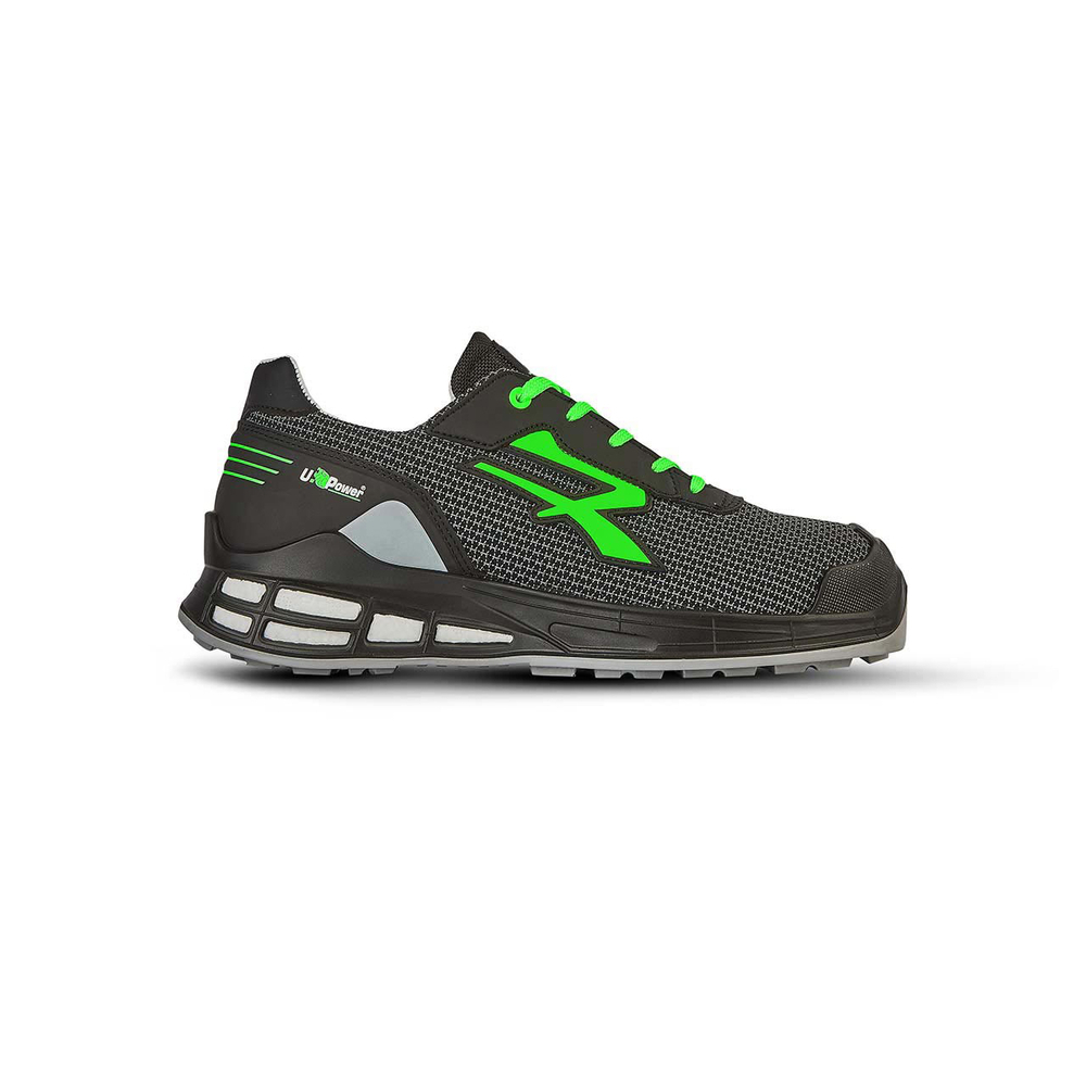 CHAUSSURES BASSES DAKOTA s ESD S3S CI FO SR NOIR-VERT FLUO - U POWER - RN20064