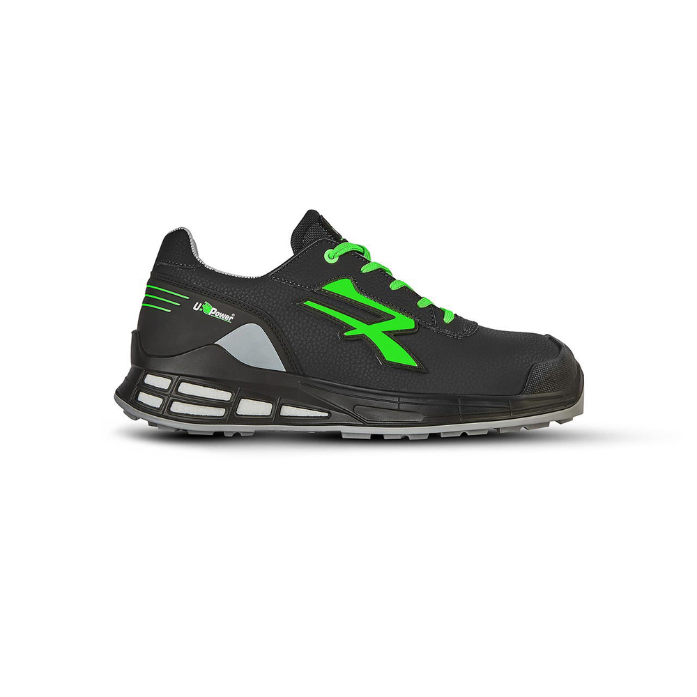 CHAUSSURES BASSES JAGO s ESD S3S CI FO SR NOIR-VERT FLUO - U POWER - RN20084