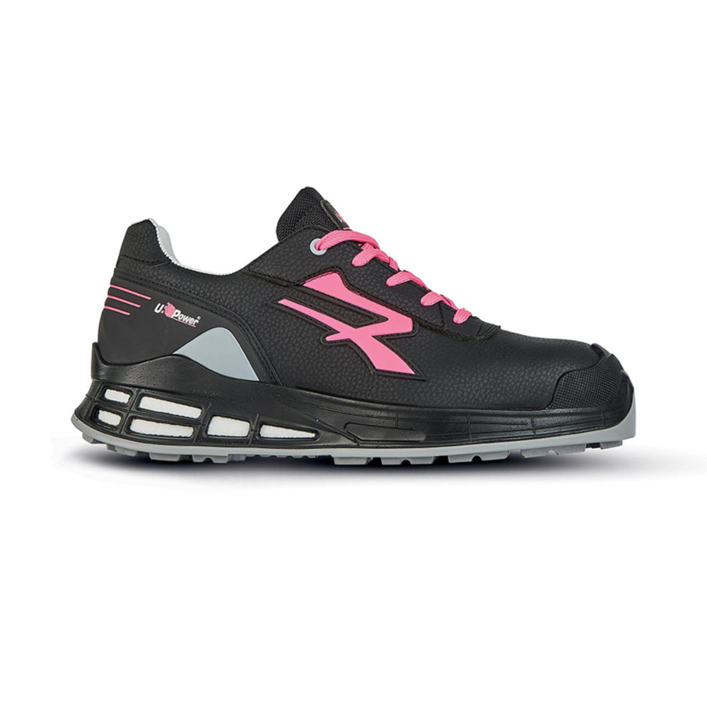 CHAUSSURES BASSES FEMME SYLVIE ESD S3 CI SRC NOIR-ROSE - U POWER - RN20134