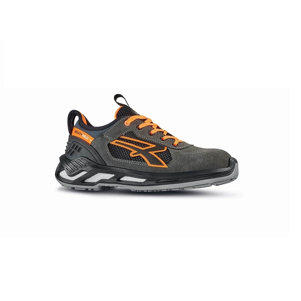 CHAUSSURES BASSES RYDER s ESD S1PS FO SR GRIS-ORANGE - U POWER - RS20016