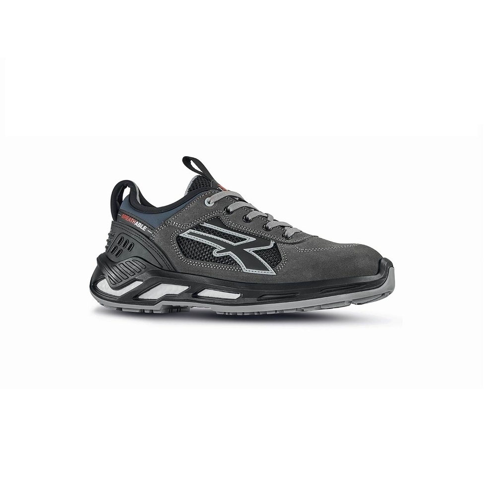 CHAUSSURES BASSES SABER s ESD S1PS FO SR GRIS-NOIR - U POWER - RS20046