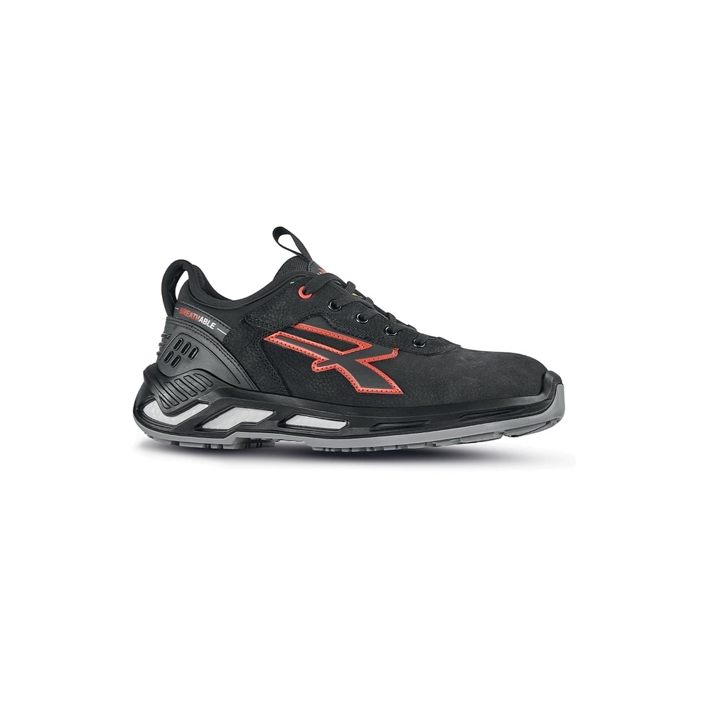 CHAUSSURES BASSES TUCKER s ESD S3S CI FO SR NOIR-ROUGE - U POWER - RS20184