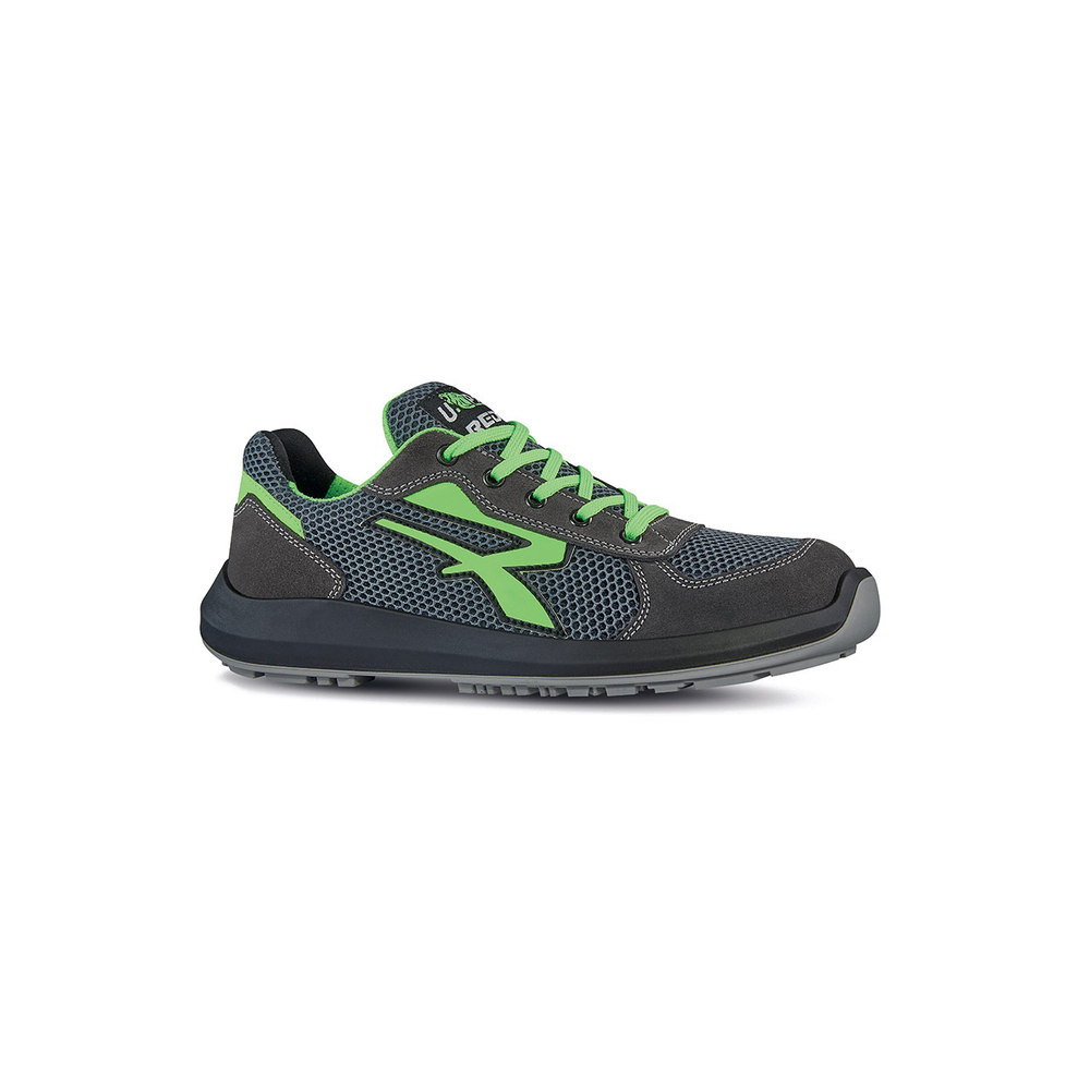 CHAUSSURES BASSES GEMINI s ESD S1PS FO SR GRIS-VERT FLUO - U POWER - RU20026