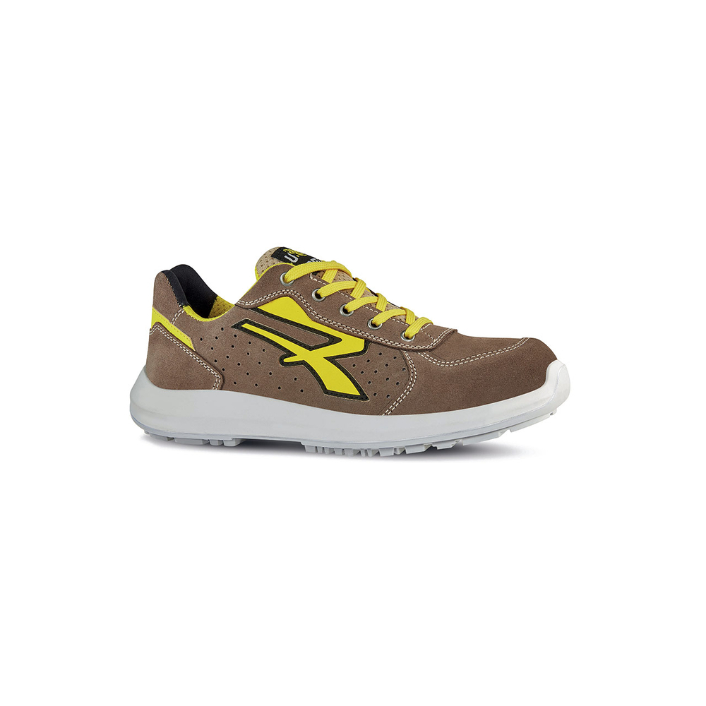 CHAUSSURES BASSES DORADO s ESD S1PS FO SR MARRON-JAUNE - U POWER - RU20066