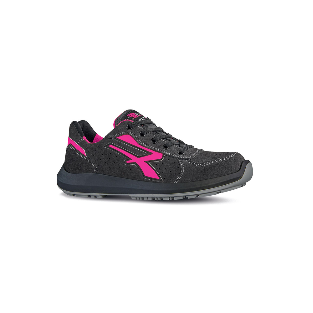 CHAUSSURES BASSES FEMME ELECTRA s ESD S1PS FO SR GRIS-FUSHIA - U POWER - RU20156