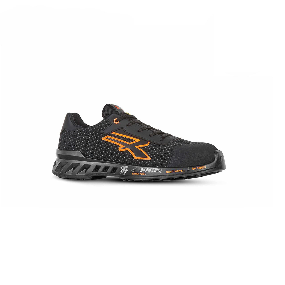 CHAUSSURES BASSES PETER s ESD S3S CI FO SR NOIR-ORANGE - U POWER - RV20044