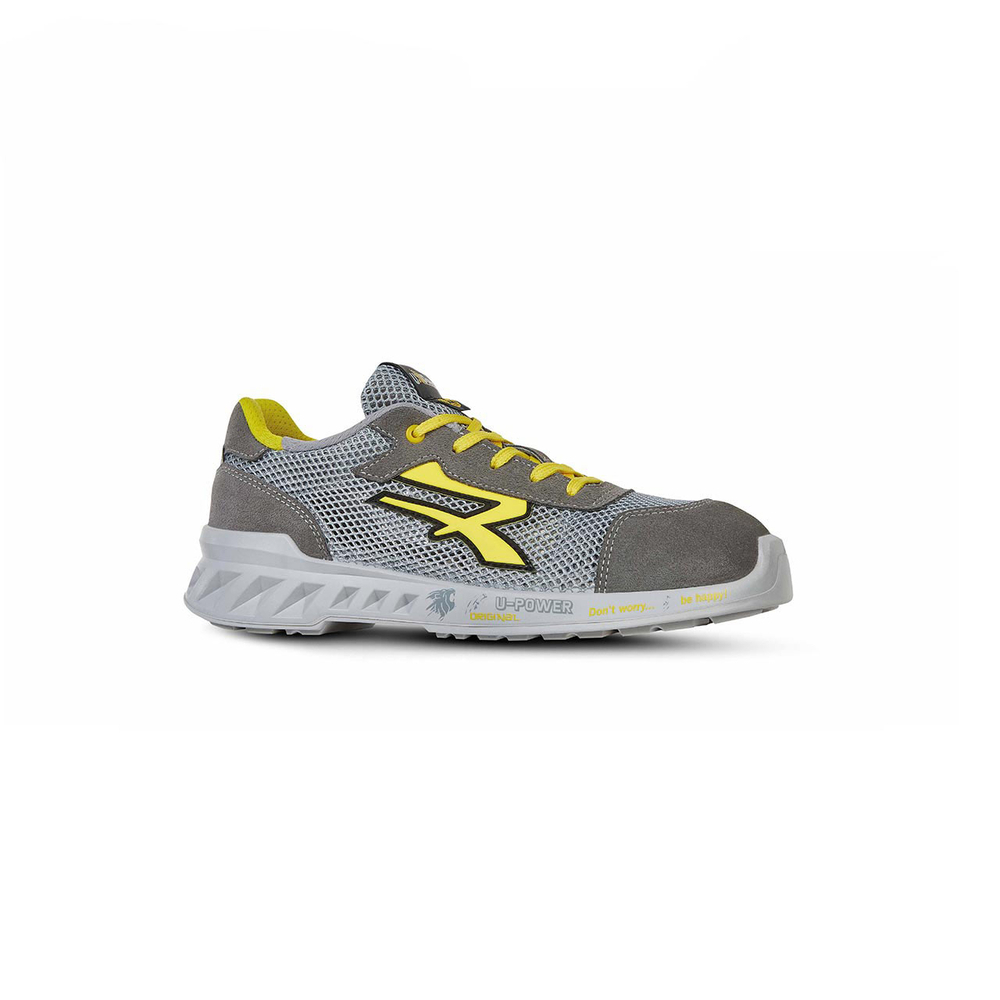 CHAUSSURES BASSES TONY s ESD S1PS FO SR GRIS-JAUNE - U POWER - RV20126