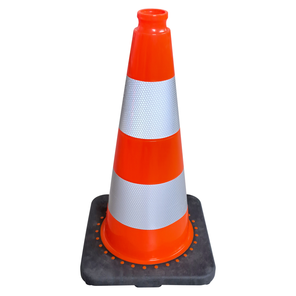 Conebase caoutchouc et bande réfléchissante CLASSE 2 VISO - RC500