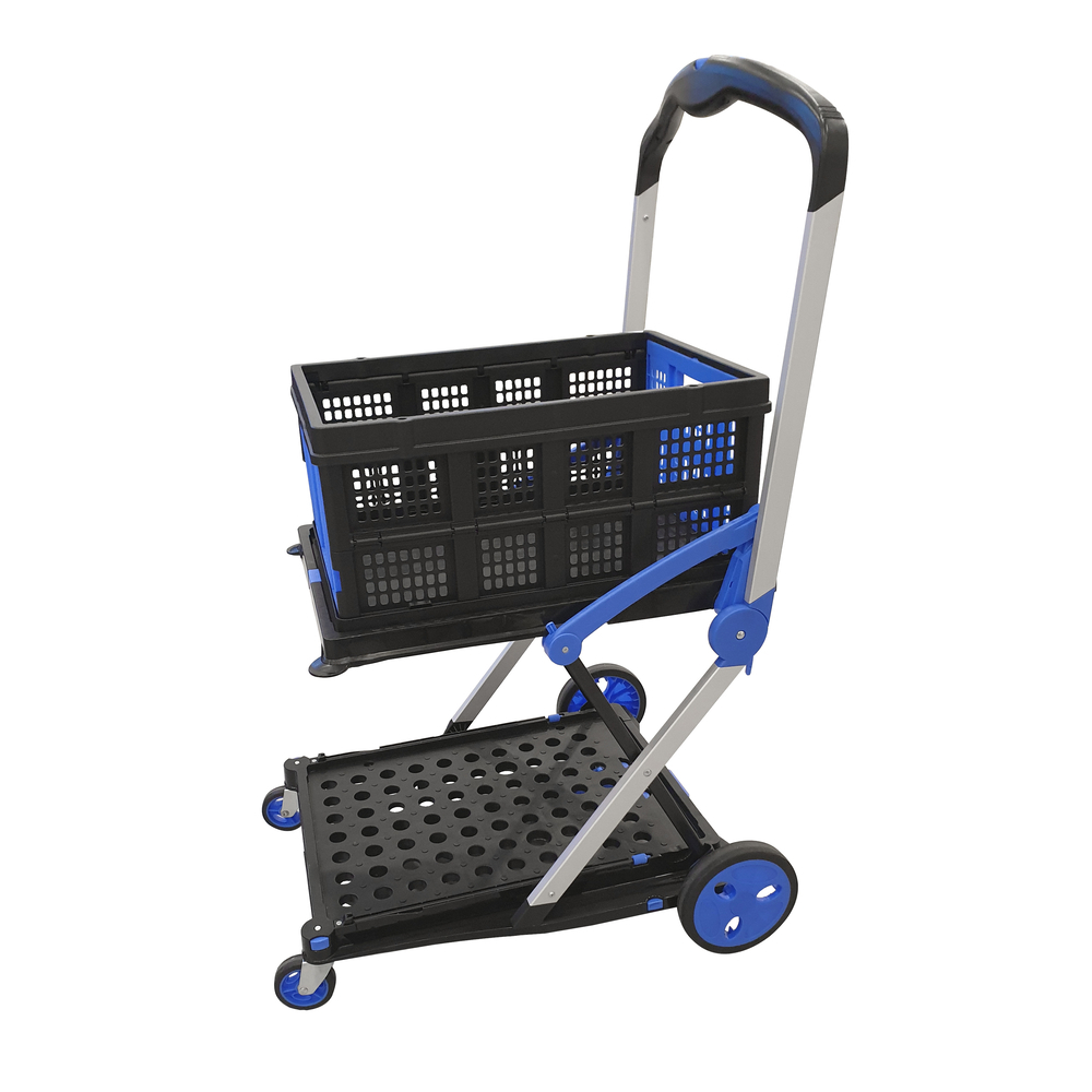 Chariot repliable porte bac  alu + PP VISO - RMPBASKET