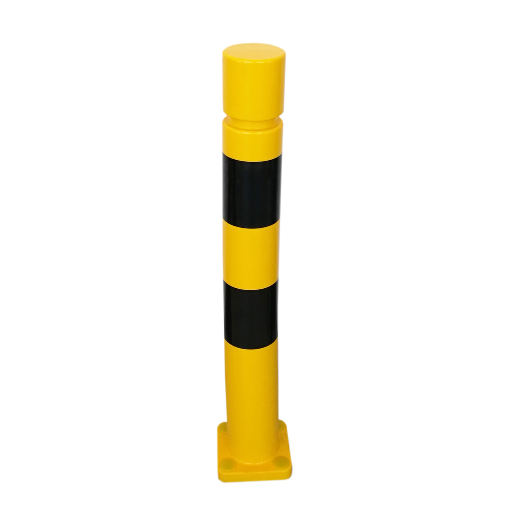 Poteau à mémoire de forme et platine noir/jaune  tête cylindrique VISO - TPX808CNJ