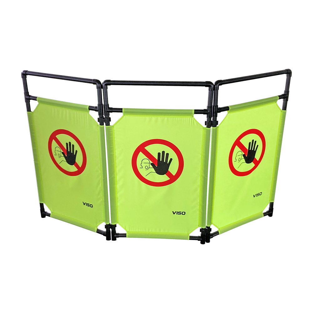 Barrière PVC 3 vantaux Logo  VISO - TRAVOLITE