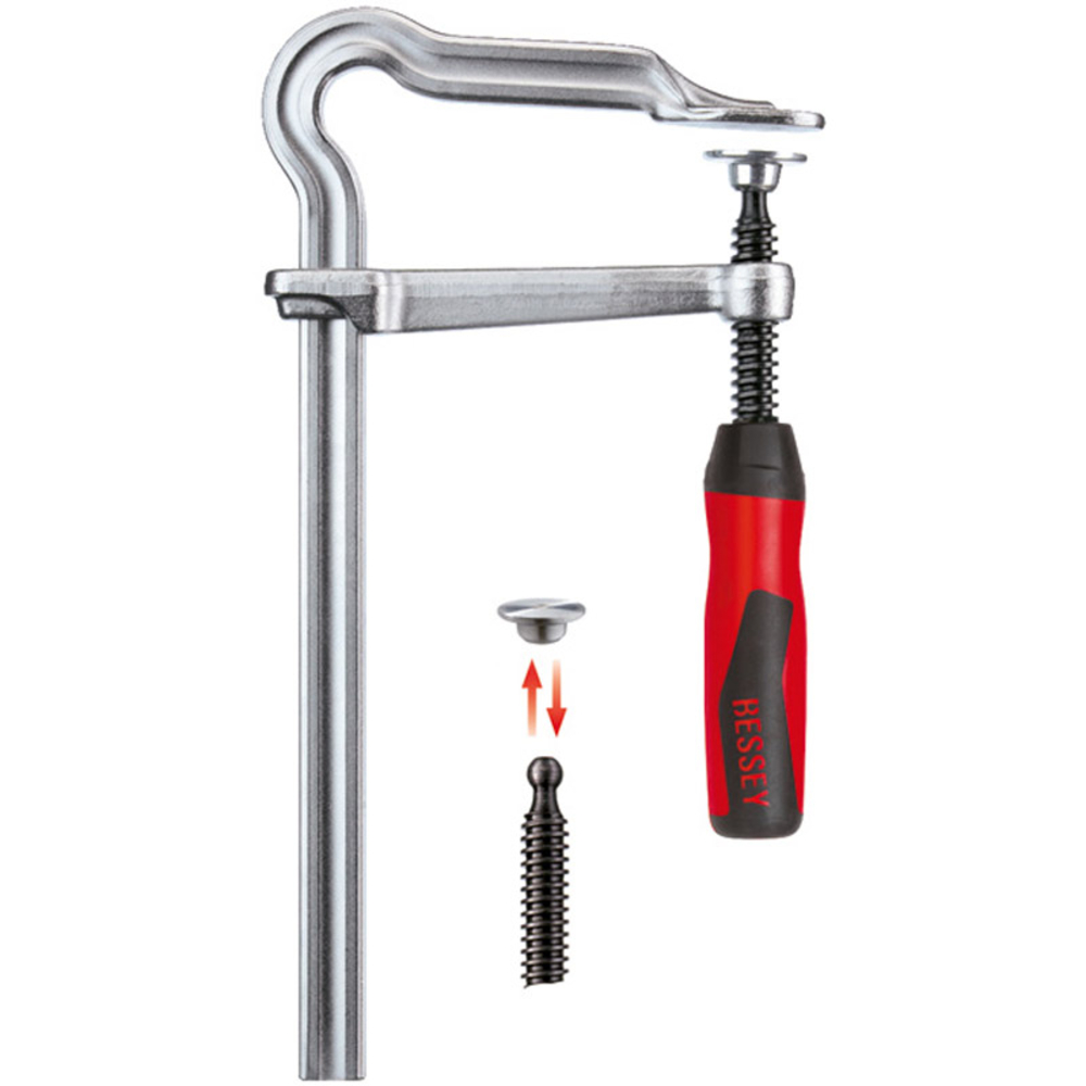 Presses tout acier OMEGA avec poignée bi-matière GMZ-2K GM40Z-2K Bessey