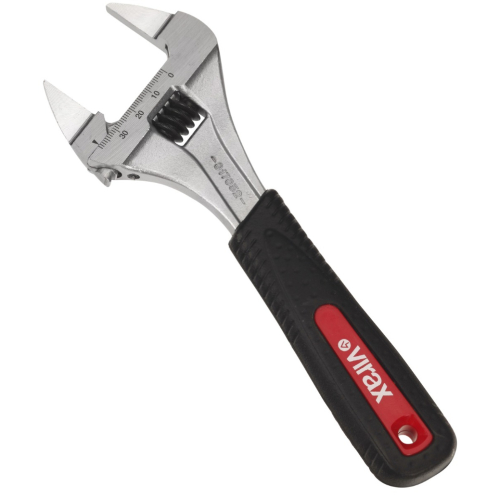 Cle a molette 6'' a mors extra fins VIRAX - 017047