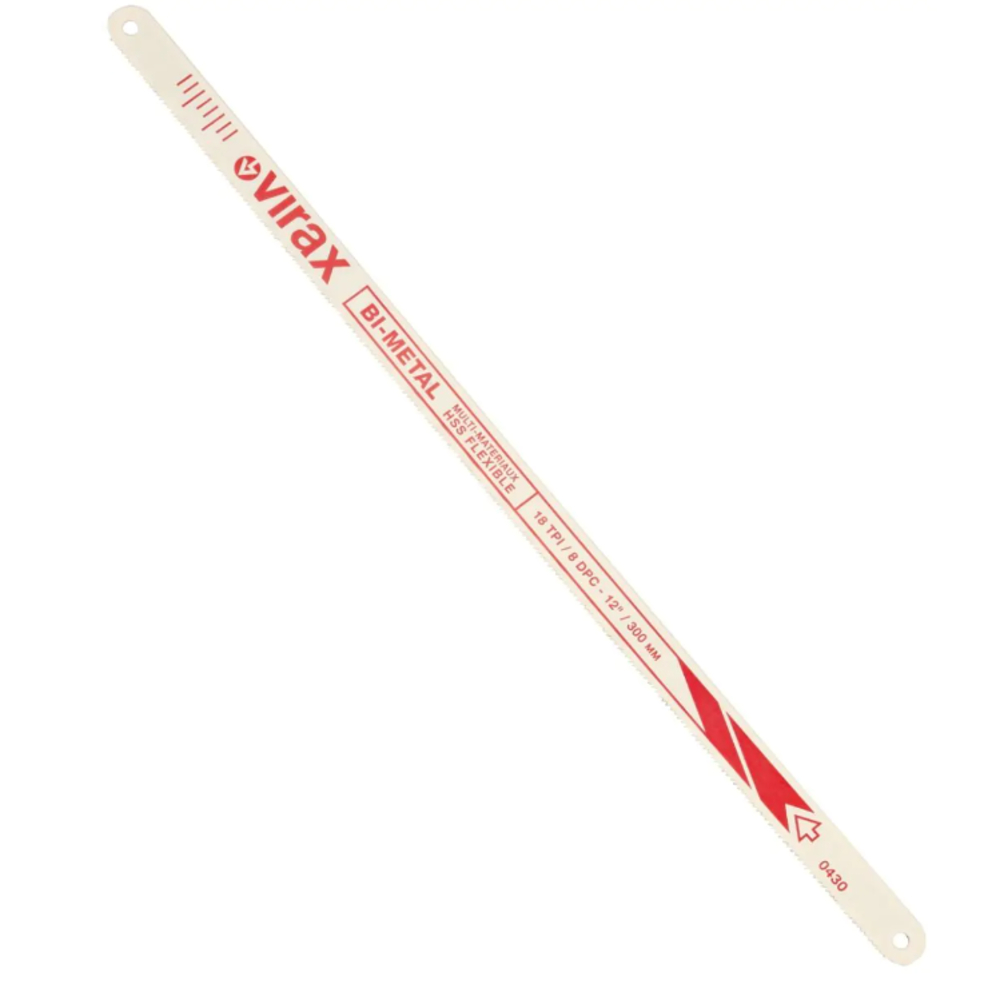 Pack 10 lames de scie main 12 dents/cm VIRAX - 043006