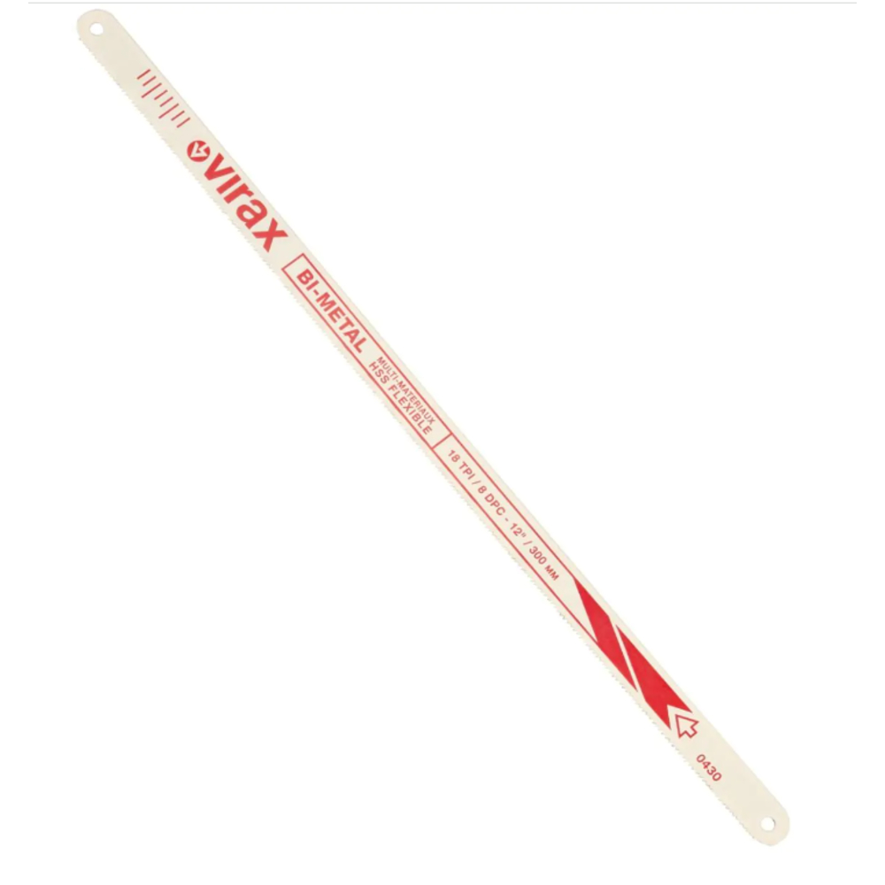 Pack 100 lames de scie main 8 dents/cm VIRAX - 043008