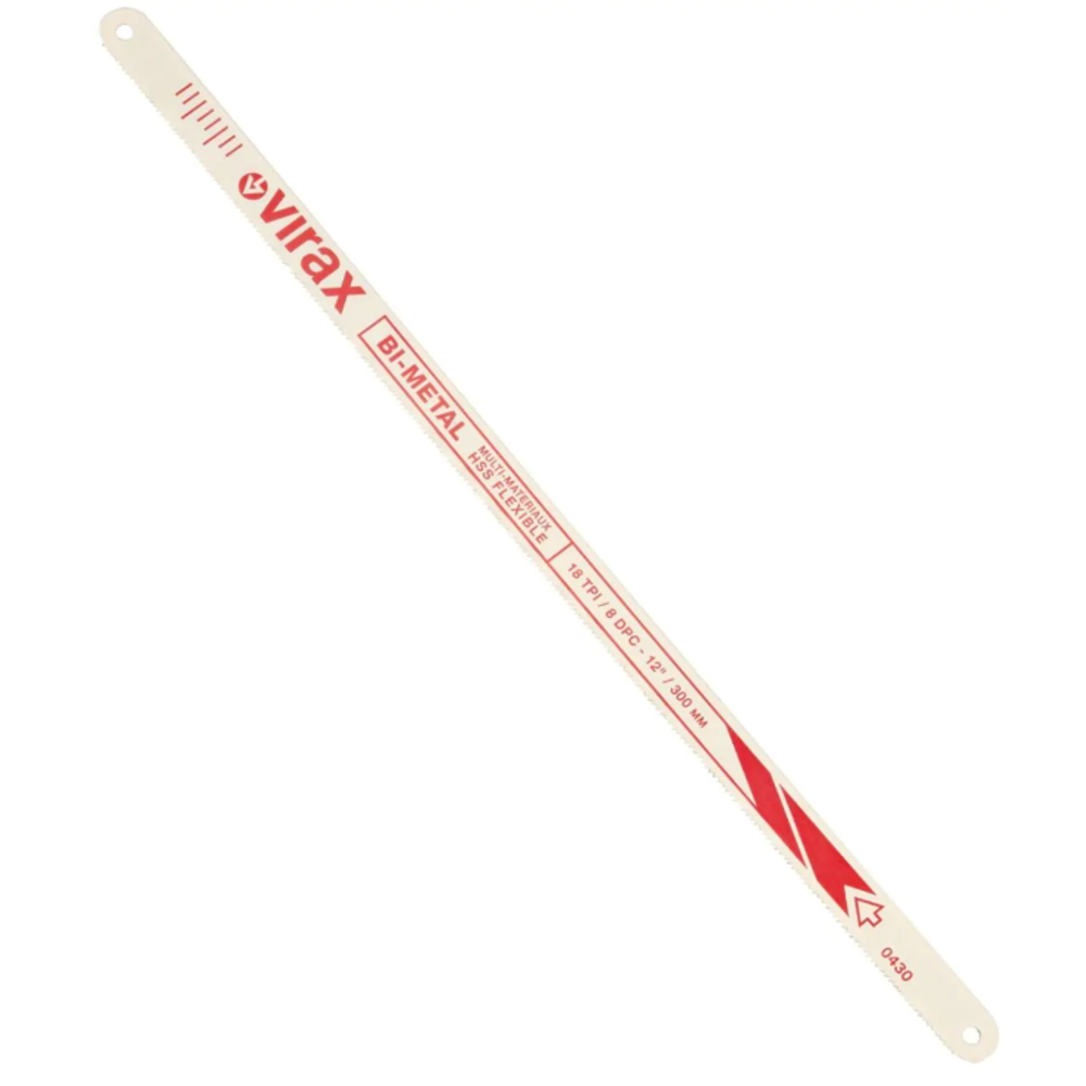 Pack 100 lames de scie main 12 dents/cm VIRAX - 043012