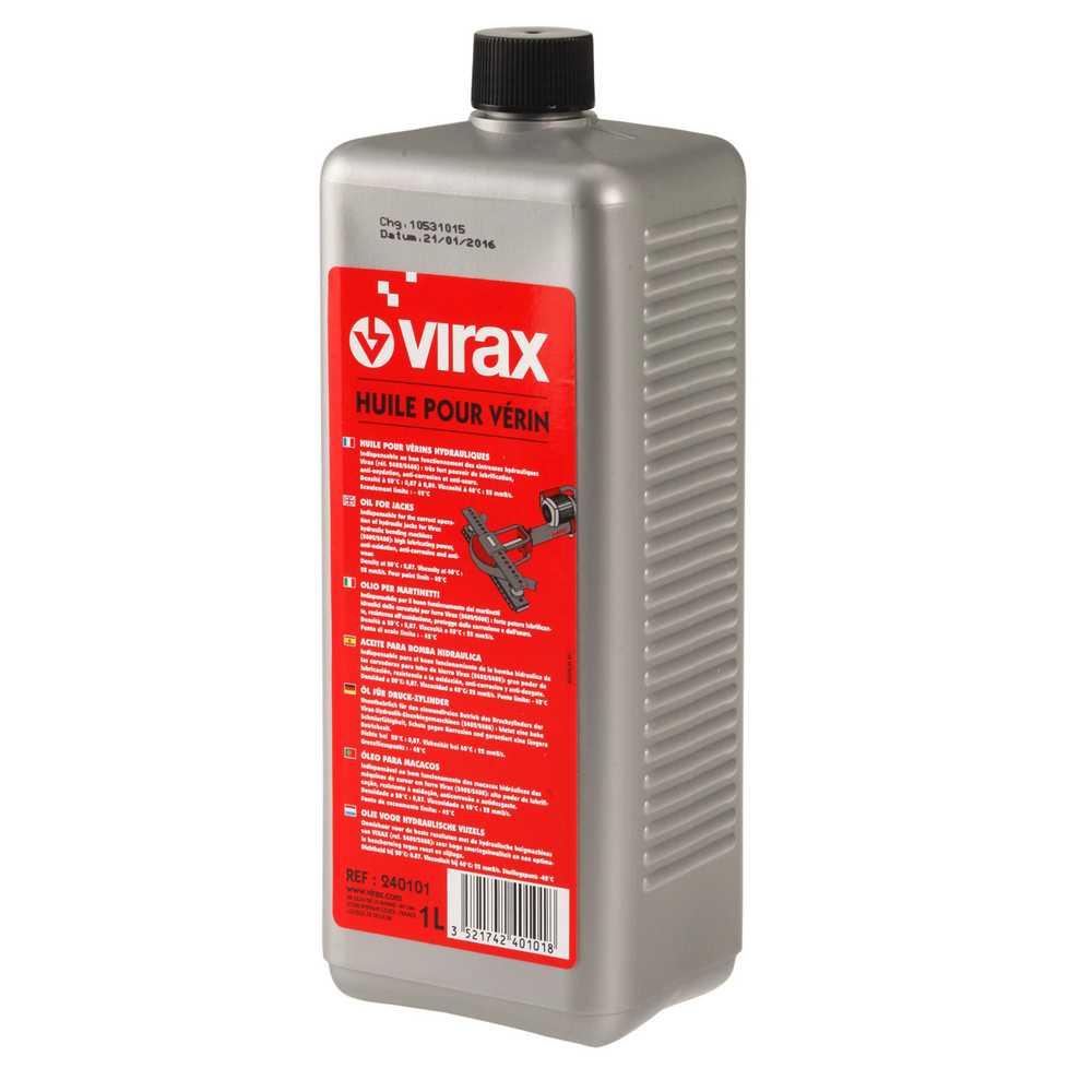 Lot 12 huile hydraulique pour vérin 1 L VIRAX - 240102