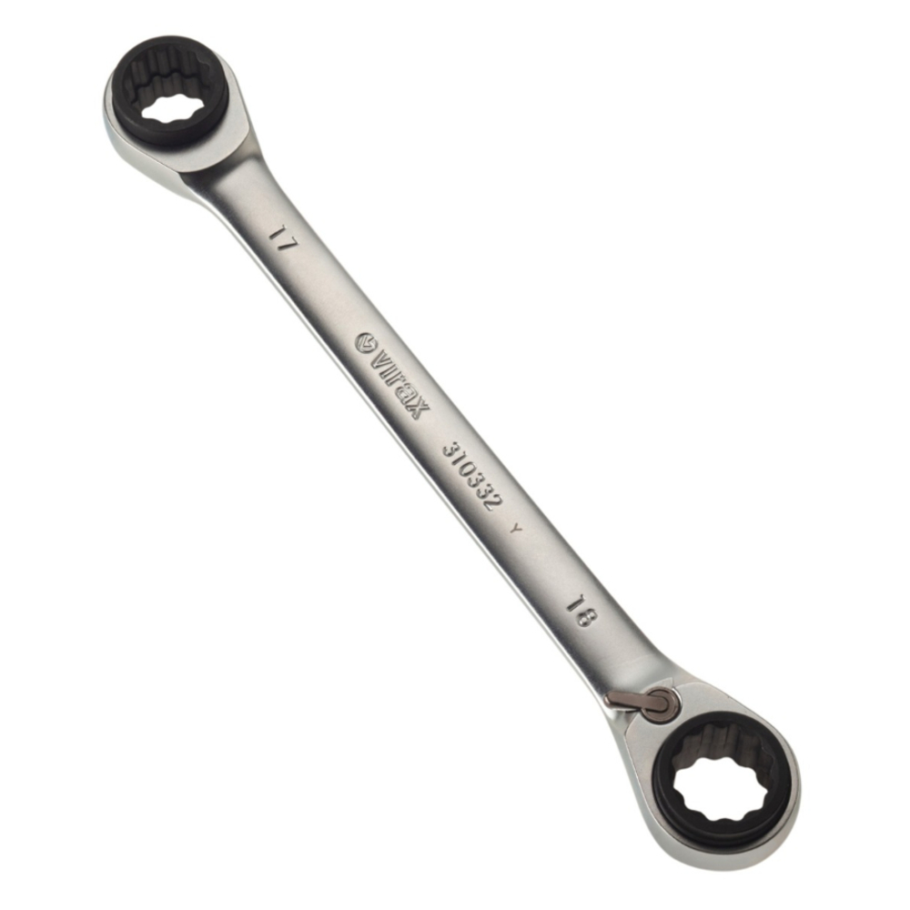 Clé à cliquet 4 en 1 - 16x17 - 18x19 mm VIRAX - 310332