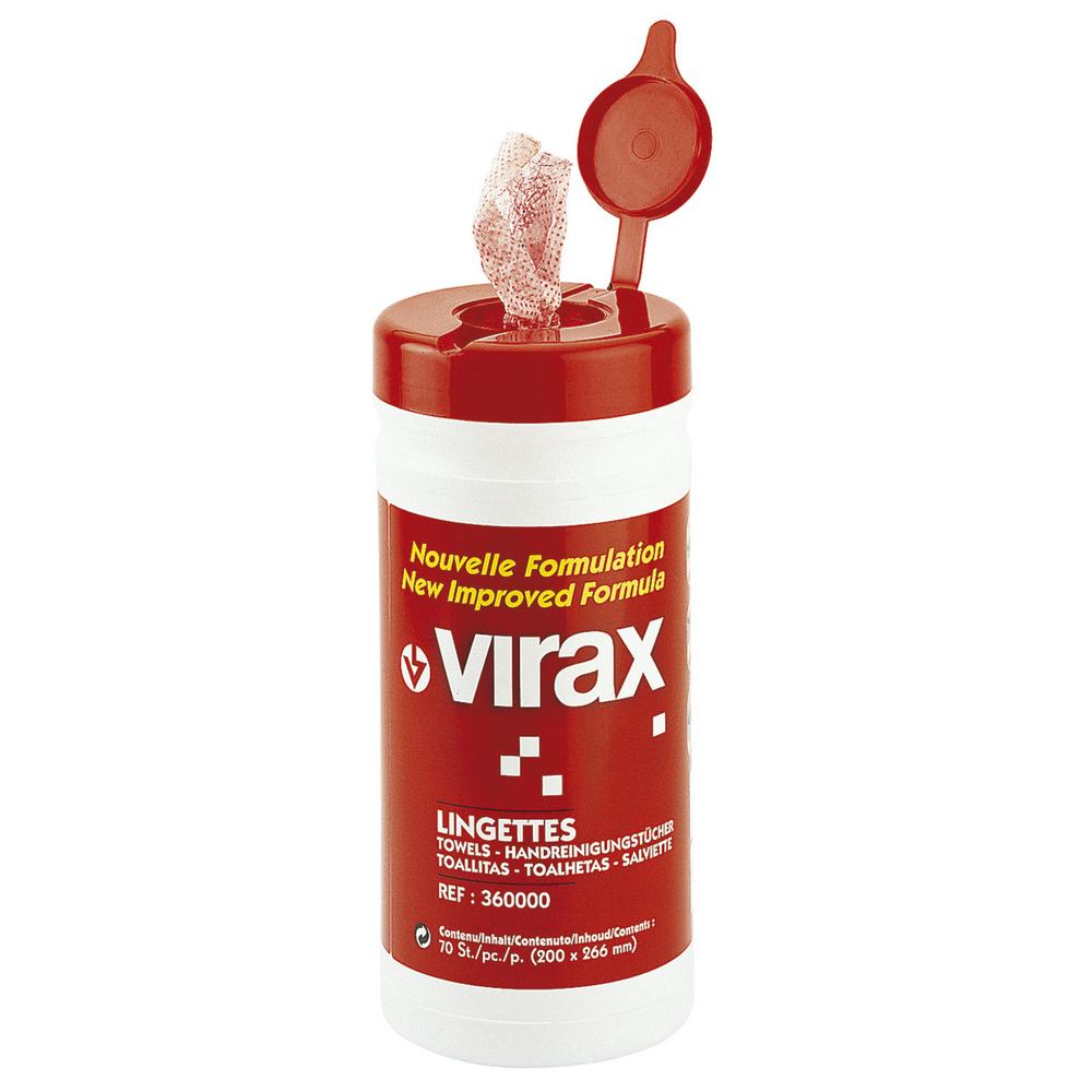 Pot 70 lingettes nettoyantes VIRAX - 360000