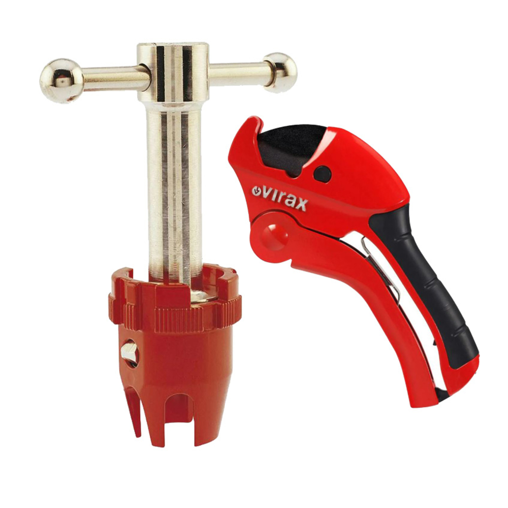 LOT COUPE TUBE PLAST PC42 + CLE A BONDE VIRAX