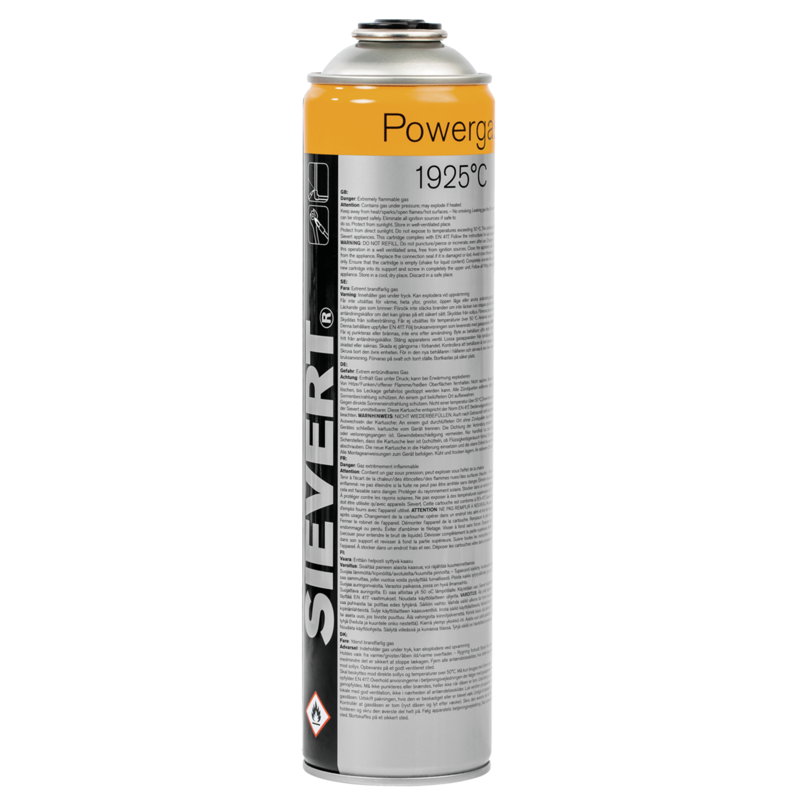 Cartouche powergas 1925° 600ml eu SIEVERT - SI220483