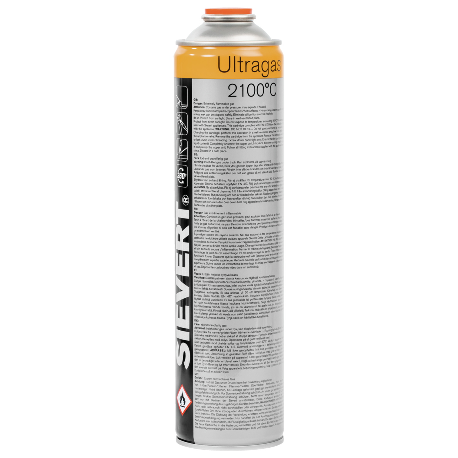 Cartouche ultragas 2100° 380ml eu SIEVERT - SI220583