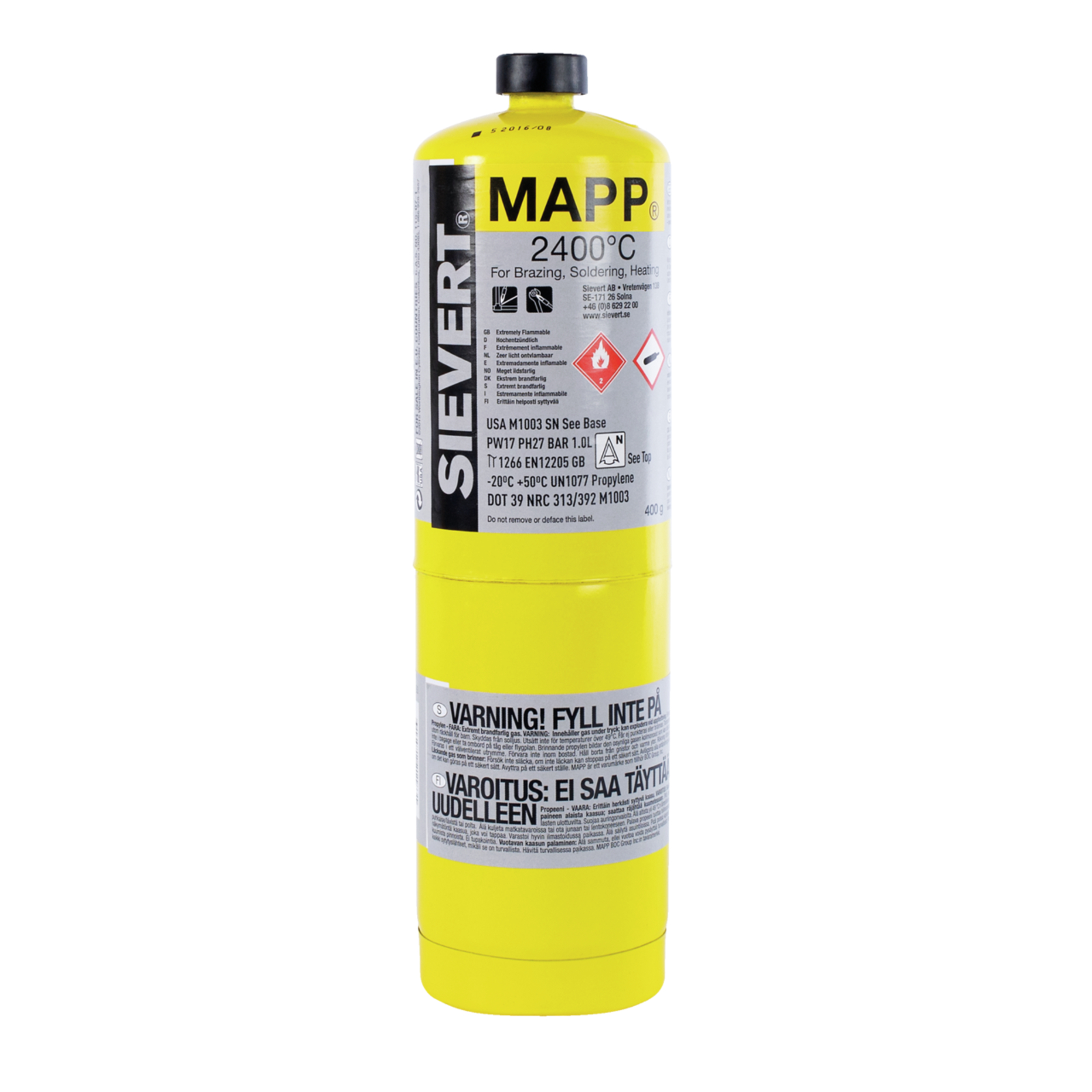 Cartouche mappgas 2400° us, 788ml us SIEVERT - SI221183