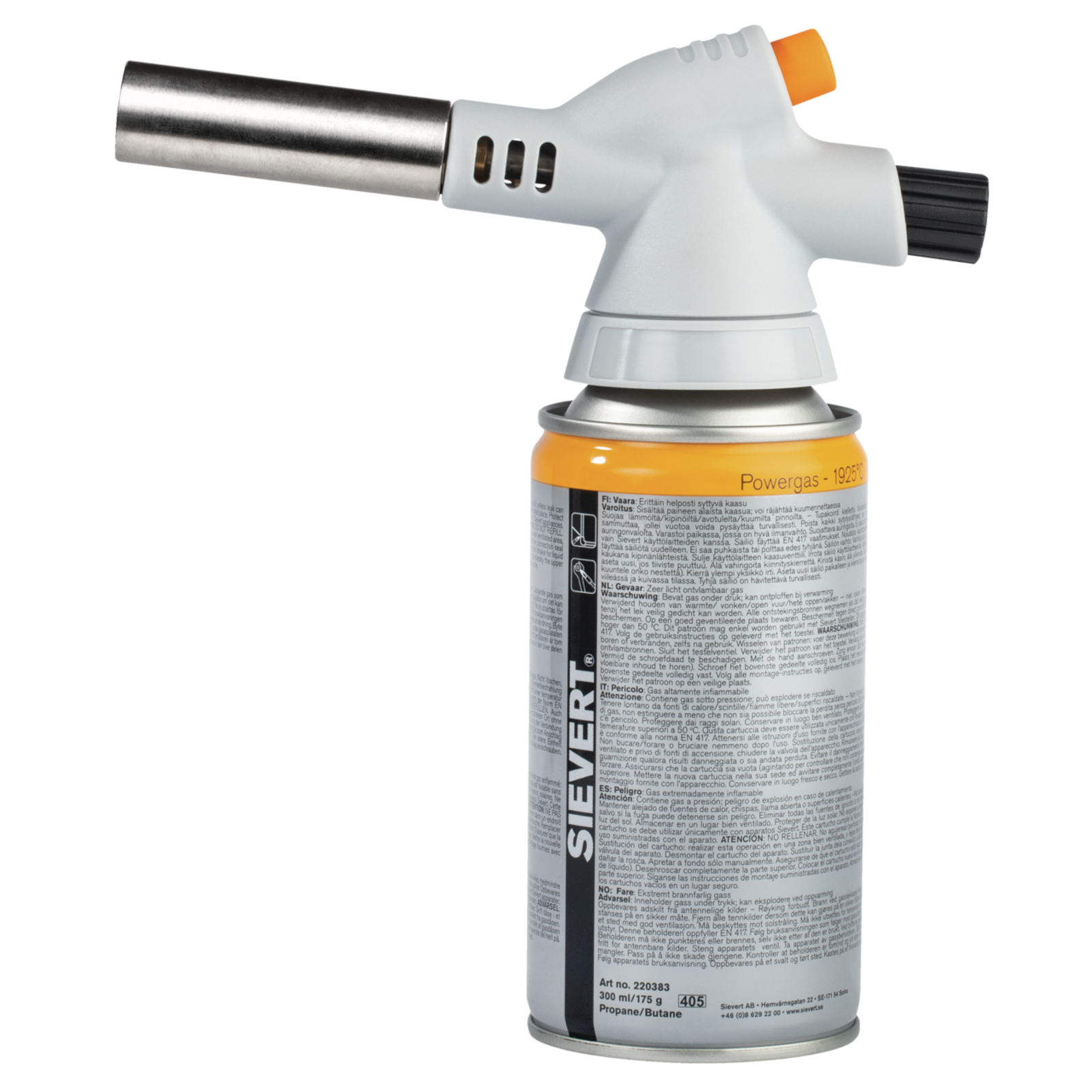 Jet brûleur eu piezo - avec 1 cartouche 220383 SIEVERT - SI228102