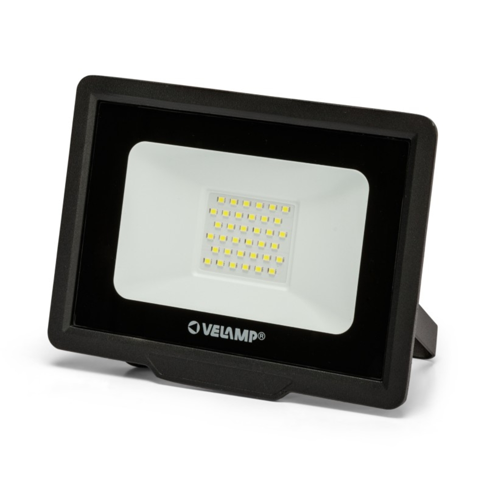 Projecteur LED SMD 30W IP65 noir 6500K PADLIGHT5 - VELAMP - IS755-5-6500K