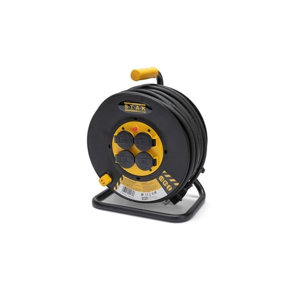 Enrouleur pro 4 prises H07RN-F3G2.5 40m IP44  - VELAMP - REELART-FR-40