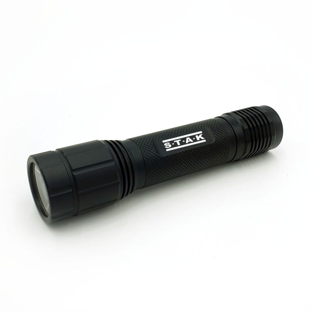 Leopard Lampe torche LED rechargeable en alu 2000 lumens avec étui - VELAMP - ST143