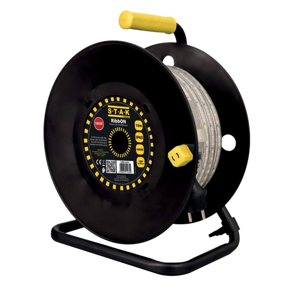 RIBBON 15M Bandeau LED puissant 19000 Lm IP65 avec enrouleur - VELAMP - ST915